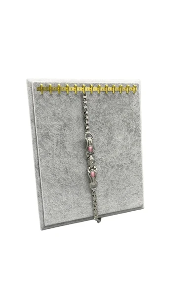 Süet Kumaş Gri Renk 20/16 Cm Ayaklı Kanca Bileklik Sergileme Standı ürün görseli