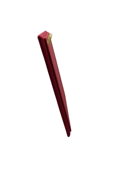 Süet Kumaş Bordo Renk 20/16 Cm Ayaklı Kanca Bileklik Sergileme Standı - 3