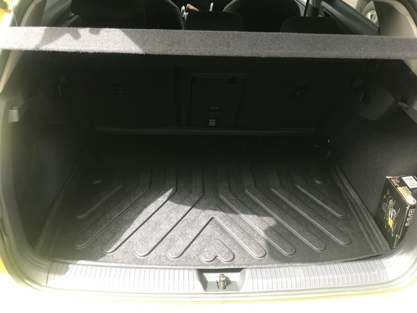 Sahler  Volkswagen Golf 8 Otomatik  2021 ve Sonrası 4.5D Paspas Rizline 3D ÜST  Bagaj Havuzu Set - Resim 4