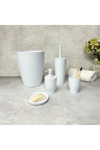 Prima Nova Pure Banyo Seti 5'li-Beyaz ürün görseli 1
