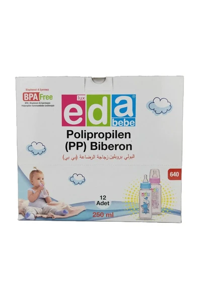 ÖZ EDA EDA BABY PP BİBERON PET 250 ML 6 ADET ÇEŞİTLİ RENKLER 1-3 YAŞ ÇOCUKLAR İÇİN UYGUNDUR - 6
