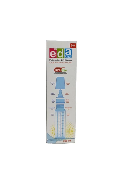ÖZ EDA EDA BABY PP BİBERON PET 250 ML 6 ADET ÇEŞİTLİ RENKLER 1-3 YAŞ ÇOCUKLAR İÇİN UYGUNDUR - 7