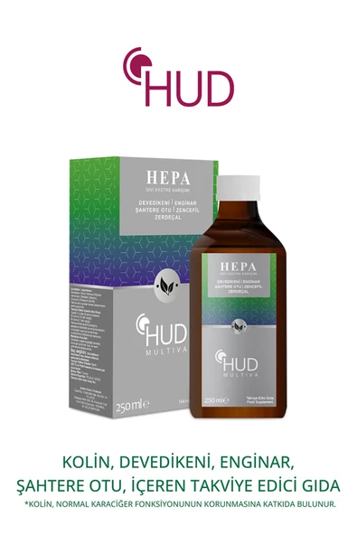 HUD Multiva Hepa Kolin, Devedikeni, Enginar, Şahtereotu, Zencefil, Zerdeçal Içeren Takviye Edici Gıda