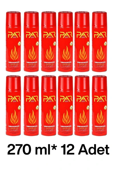 PARGAS Çakmak Gazı, Pürmüzlü Çakmaklara Uyumlu 200 ml *12 Adet - 1