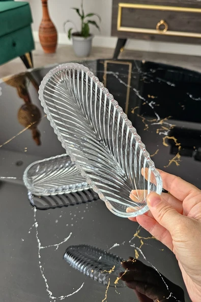 ORTAKÖY CENNETİ 6 lı Kayık Sunum Tabağı | Balık Sırtı Tabak | Oval Servis Tabağı (19 CM) - 4