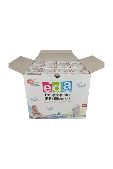 EDA BEBE 9 Adet Biberon 250 ml Pet Farklı Renk - 4