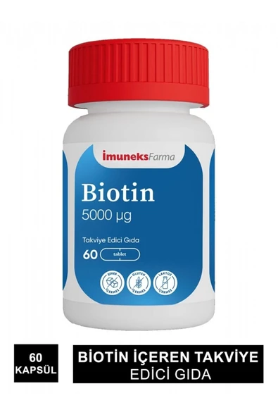 IMUMEKSFARMA Imumeks Biotin 5000mg 60 Tablet