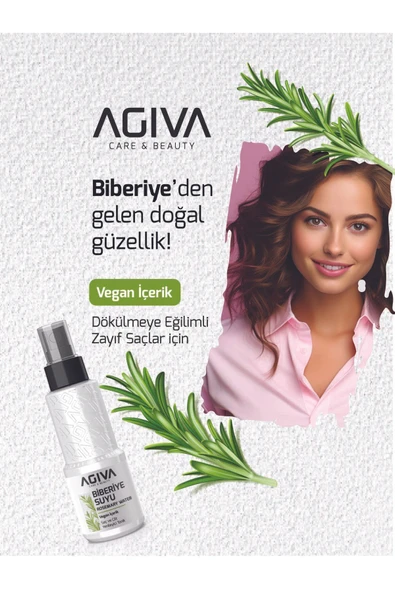 SAFİ ZADE AGİVA Biberiye Şampuanı & Biberiye Suyu Dökülme Karşıtı Ve Hızlı Saç Uzatma Etkili 100 ml 2'li Set - 5