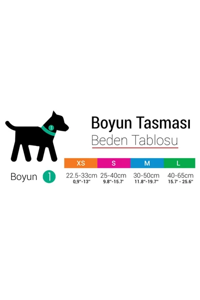 Tailpetz Spirit Desenli Köpek Boyun Tasması Small 25x40 Cm - WEECOLSPIS - Resim 3
