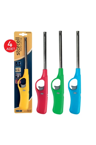 STARCELL Mutfak Kamp Ocak Çakmağı 4lü Set K-0530 - 1
