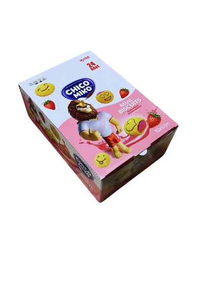 CHİCO MİKO MİNİ BİSCUİTS ÇİLEKLİ 24 ADET - 1