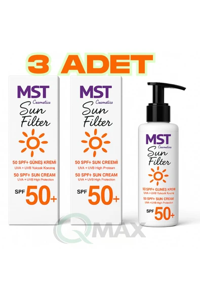 DERMASTUDİO Mst Güneş Kremi 100 ML * 3 Adet Aile Boyu Koruma