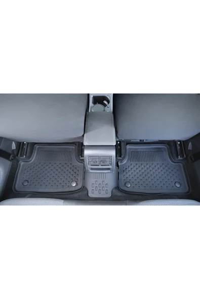 Sahler  Volkswagen Golf 8 Manuel  2021 ve Sonrası 4.5D Paspas Rizline 3D ÜST  Bagaj Havuzu Set - Resim 4