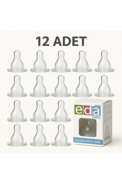 DERMASTUDİO Eda Silikon Biberon Başlığı *12 adet - 1