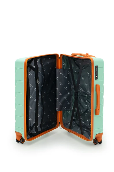 Copella Polipropilen & Kırılmaz 2'li Valiz Seti Büyük & Orta - Su Yeşili - 3