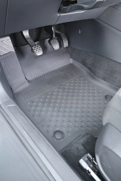 Sahler  Volkswagen Golf 8 Manuel  2021 ve Sonrası 4.5D Paspas Rizline 3D ÜST  Bagaj Havuzu Set - Resim 5