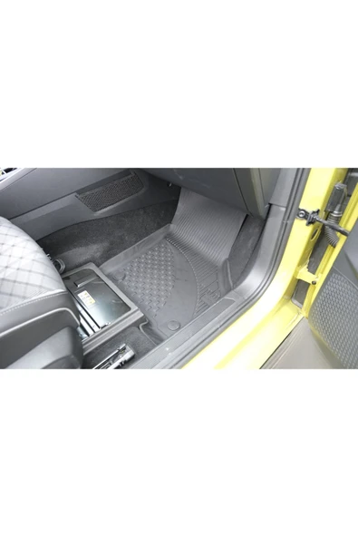 Sahler  Volkswagen Golf 8 Otomatik  2021 ve Sonrası 4.5D Paspas Rizline 3D ÜST  Bagaj Havuzu Set - Resim 5