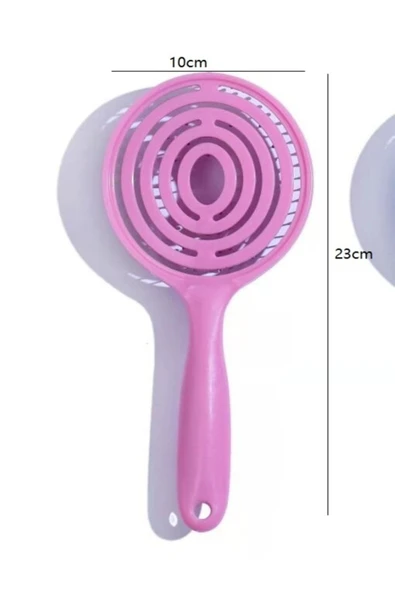 SAFİ ZADE 3d Profesyonel Açma Tarama Saç Fırçası Pembe Oval - 3