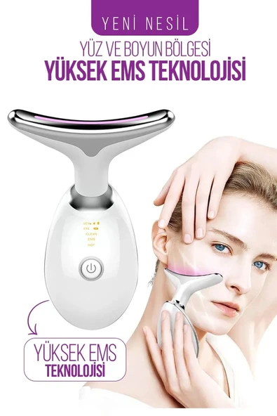 BRAWİ Boyun Ve Yüz Ems Güzellik Cihazı ( Gıdık,sarkma,kırışıklık) Masaj Aleti - 1