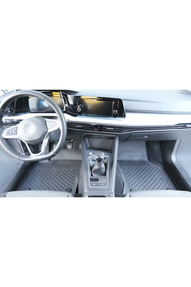 Sahler Volkswagen GOlf 8-8.5 Manuel 2021 ve Sonrası 4.5D Paspas 3D Rizline ALT Bagaj Havuzu - Resim 3