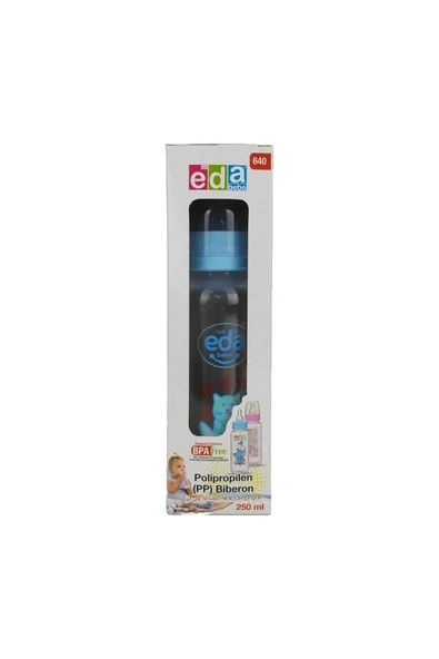 ÖZ EDA EDA BABY PP BİBERON PET 250 ML 6 ADET ÇEŞİTLİ RENKLER 1-3 YAŞ ÇOCUKLAR İÇİN UYGUNDUR - 1