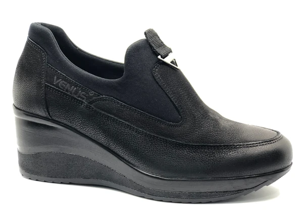 Venüs Maranta Hakiki Deri Dolgu Topuk Ortopedik Kadın Casual Ayakkabı - Resim 3