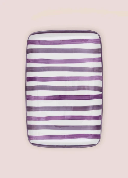 The Mia Joy Dikdörtgen Servis Mor 33x21 cm - Resim 4