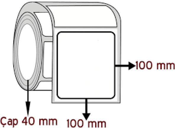 BARKOD ETİKETİ KUŞE 500 LU 100*100 1 RULO