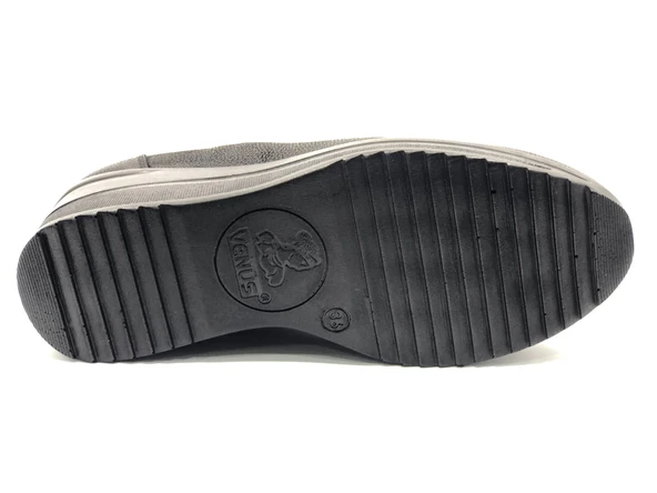 Venüs Maranta Hakiki Deri Dolgu Topuk Ortopedik Kadın Casual Ayakkabı - Resim 6