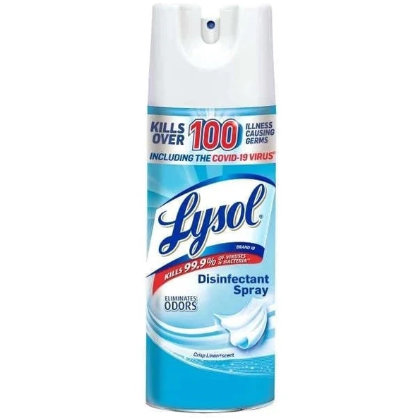 Lysol Disinfectant Spray Crips Linen Scent Dezenfektan 354 gr