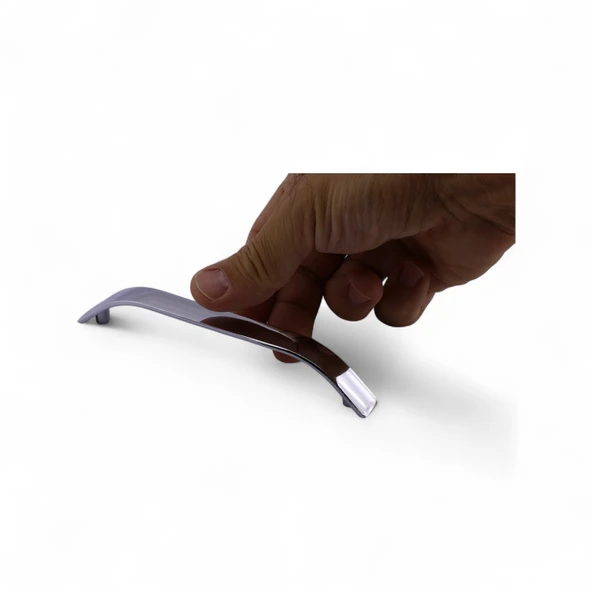 Alara Krom (128 MM - 12.8 CM) Kulpu Dolap Mobilya Mutfak Çekmece Dolabı Dolap Kulpları Kulbu Metal - Resim 2
