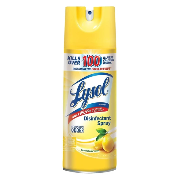 Lysol Disinfectant Spray Lemon 354 gr Breeze Limon Esintisi - 1