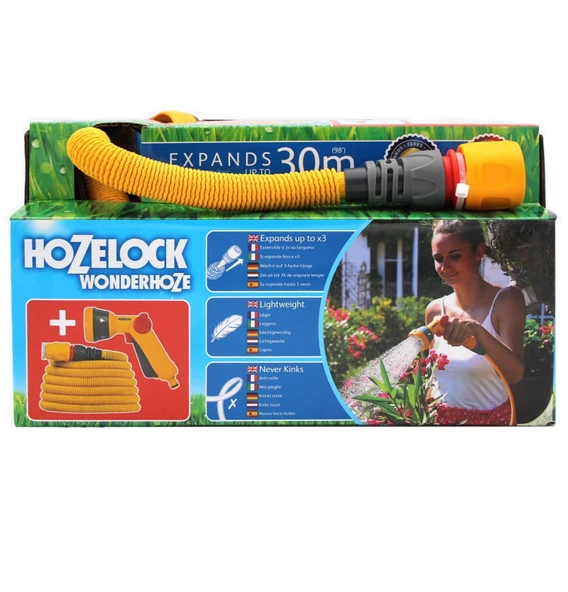 Hozelock 101261H Wonderhoze 30M Uzayan Hor.Set+Sprey Tabanca - Resim 2