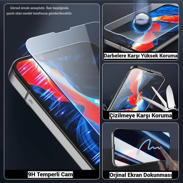 iPhone 6s Plus Uyumlu 9H Temperli Kırılmaz Ekran Koruyucu Cam - 2