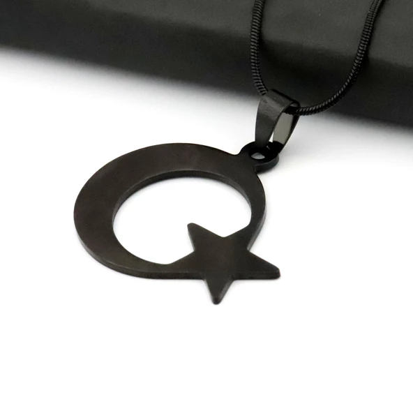 Pigado Paslanmaz Çelik Zincirli Ayyıldız Kolye - 6