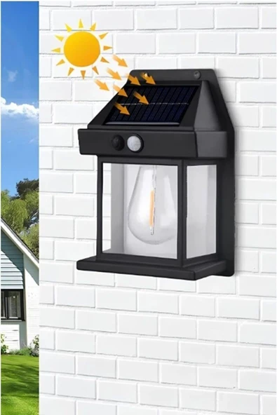 VANCKEY 2 Adet Suya Dayanıklı Hareket Sensörlü Güneş Enerjili Solar LED Dış Mekan Bahçe Lambası - Resim 3