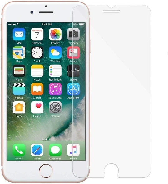 iPhone 6s Plus Uyumlu 9H Temperli Kırılmaz Ekran Koruyucu Cam - 1