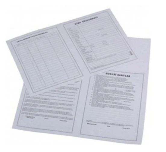 Kira Sözleşmesi Kontratı - 10 adet ürün görseli