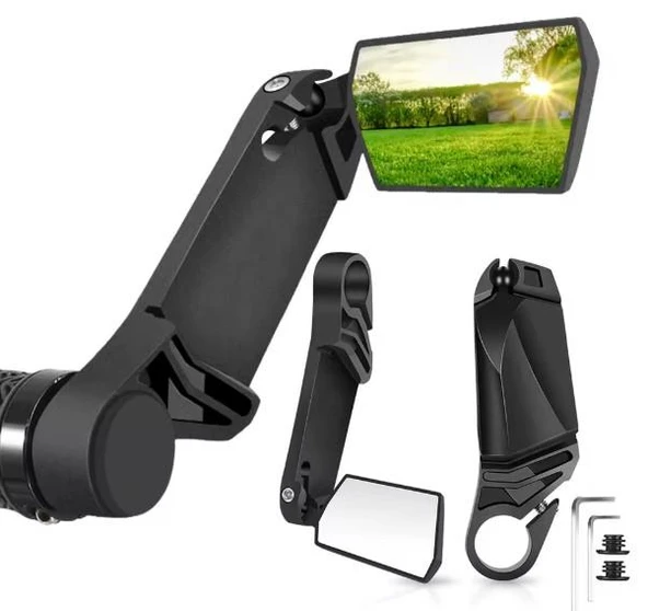 XBYC 419 360°Dönebilir Katlanabilir Dayanıklı Gidon Boynuzlu Bisiklet Dikiz Aynası ürün görseli