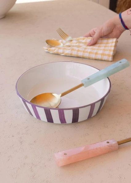 The Mia Joy Salata Kasesi Mor 23x6 cm - Resim 4