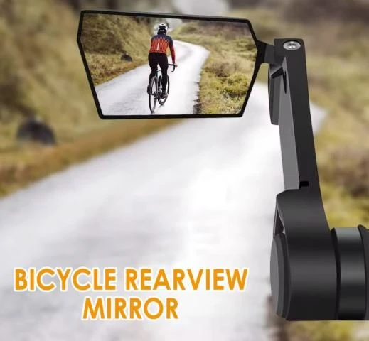 XBYC 419 360°Dönebilir Katlanabilir Dayanıklı Gidon Boynuzlu Bisiklet Dikiz Aynası - Resim 3