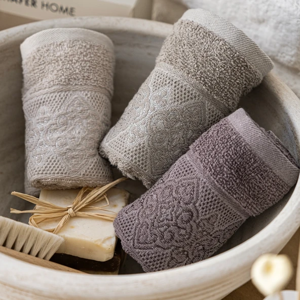 Schafer Home Noho 3 lü Havlu Seti 30x50-Asorti01