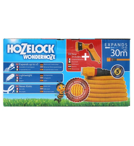Hozelock 101261H Wonderhoze 30M Uzayan Hor.Set+Sprey Tabanca - Resim 4