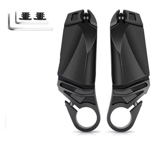 XBYC 419 360°Dönebilir Katlanabilir Dayanıklı Gidon Boynuzlu Bisiklet Dikiz Aynası - Resim 8