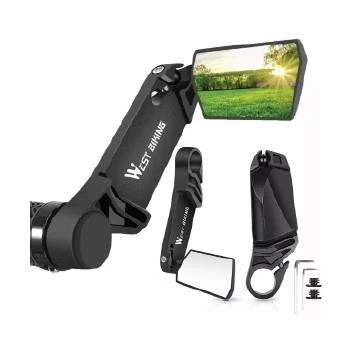 XBYC 419 360°Dönebilir Katlanabilir Dayanıklı Gidon Boynuzlu Bisiklet Dikiz Aynası - Resim 2