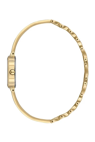 ESSENCE D1222.140 Kare Kadran Metal Kordon Metal Kasa 3 ATM Suya Dayanıklı Altın Renk Kadın Kol Saat - Resim 2