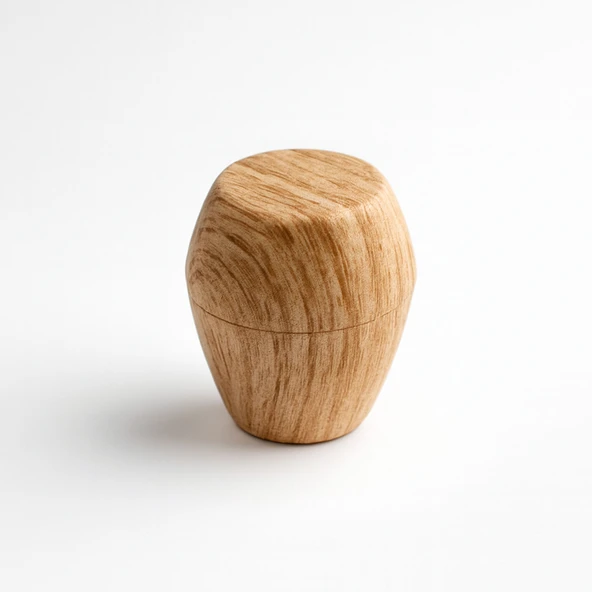 Merkür Düğme Açık Ceviz Renk Mobilya Mutfak Dolap Dolabı Çekmece Kulpu Kulbu Plastik Tek Vidalı Kulp ürün görseli