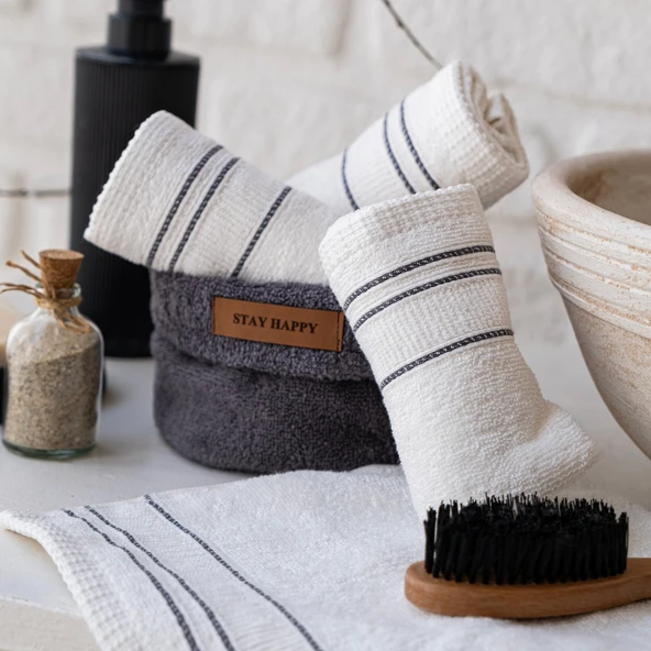 Schafer Home Daily 4 lü Havlu Seti 30x50 Cm-Antrasit - 7