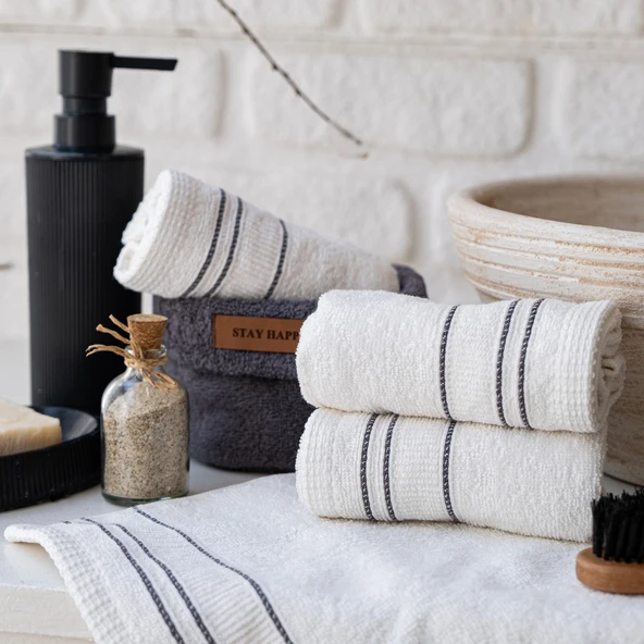 Schafer Home Daily 4 lü Havlu Seti 30x50 Cm-Antrasit - 3