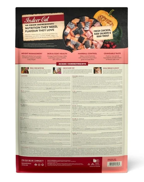 Acana Highest Protein  Indoor Yetişkin Kedi Maması 4,5 kg - Resim 2